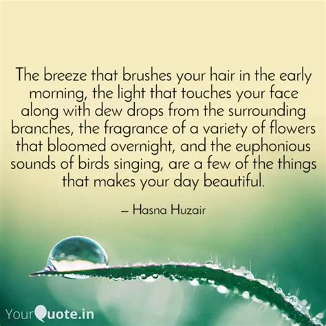 The breeze that brushes y... | Quotes & Writings by Hasna Huzair ...
