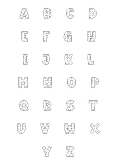 Free Printable Bubble Letters Alphabet (Easy!) - Printables for Everyone