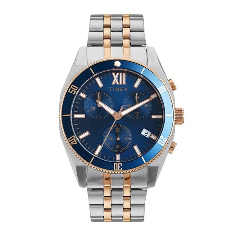 Buy TIMEX Analog Watch for Men with Blue Dial & Multicolor Stainless ...