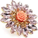 ZAVERI PEARLS Black & Green Crystal Shine Stones Party Bling ...