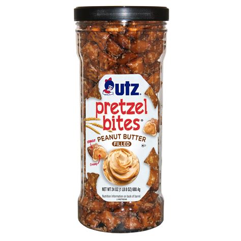 Utz Peanut Butter Filled Pretzel Bites, 24 oz Barrel Ingredients | Spoonful