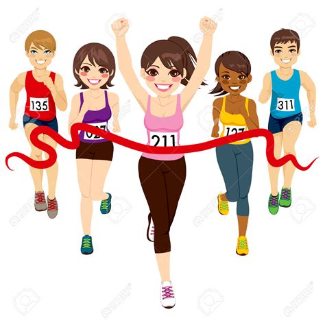 runner finish line clipart - Clipground