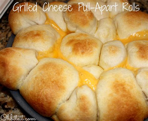 ~Grilled Cheese Pull-Apart Rolls! | Oh Bite It | Grilled cheese pull ...