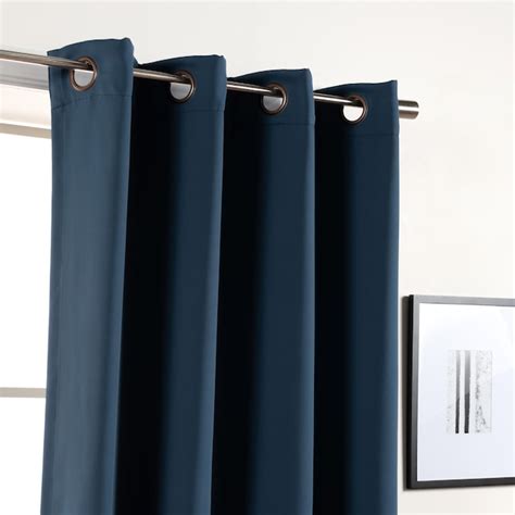 Best Home Fashion 63-in Indigo Blackout Grommet Curtain Panel Pair GROM ...