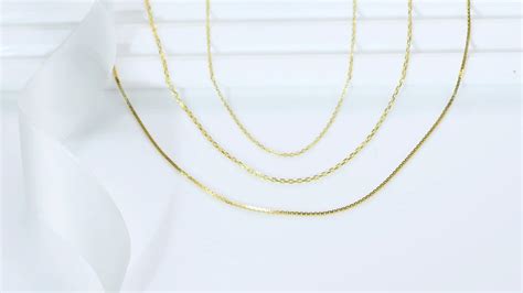 14k Solid Gold Jewelry 14ct Real Gold 1.0mm Cross Diamond Cut Chain ...