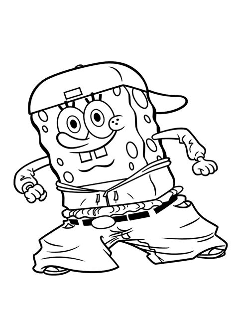 Spongebob Zombie Drawing Coloring Pages Drawings Easy Ghetto Draw ...