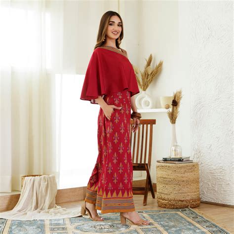Buy Maroon Ikat Printed Top Palazzo Set | Rustorange