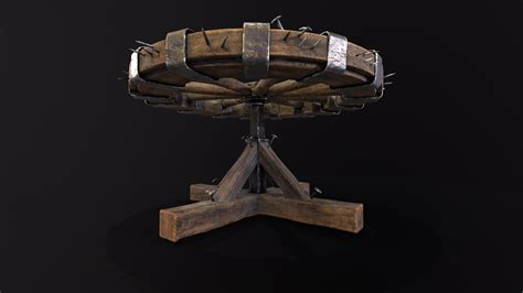 3D Breaking Wheel Torture Device - TurboSquid 2198292