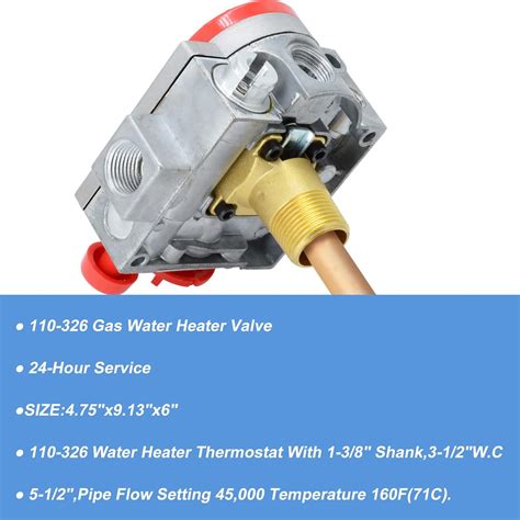 Buy 110-326 Gas Water Heater Valve，Natural Gas Water Heater Thermostat ...