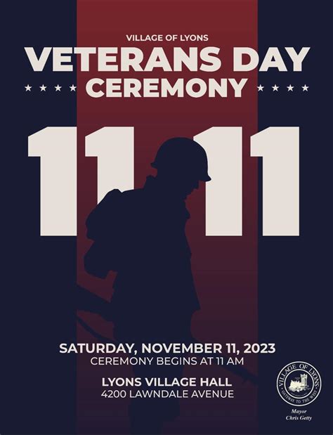 Veterans Day Ceremony - Village of Lyons