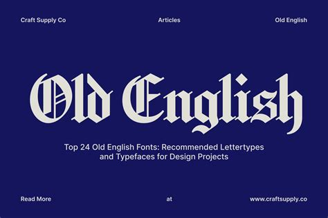 Top 24 Old English Fonts: Recommended Lettertypes and Typefaces for ...