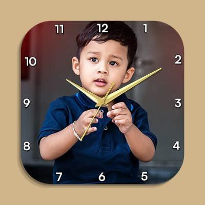 Buy Printshoppy Customized Clocks for Wall With Photo Acrylic Photo ...