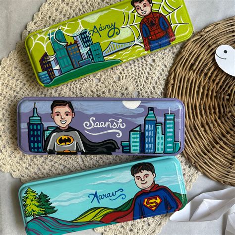 Your Child As A Superhero - Pencil Box – The Yellow Brush Studio