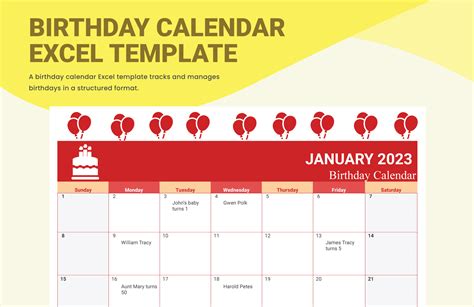 Calendar Excel Templates