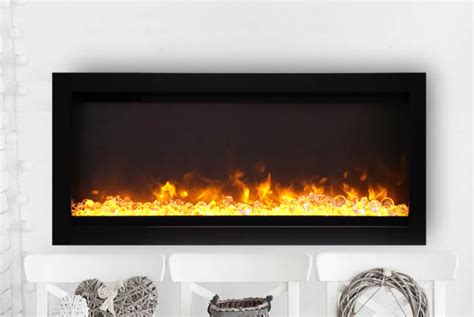 Amantii Symmetry 34” Recessed Linear Indoor/Outdoor Electric Fireplace ...