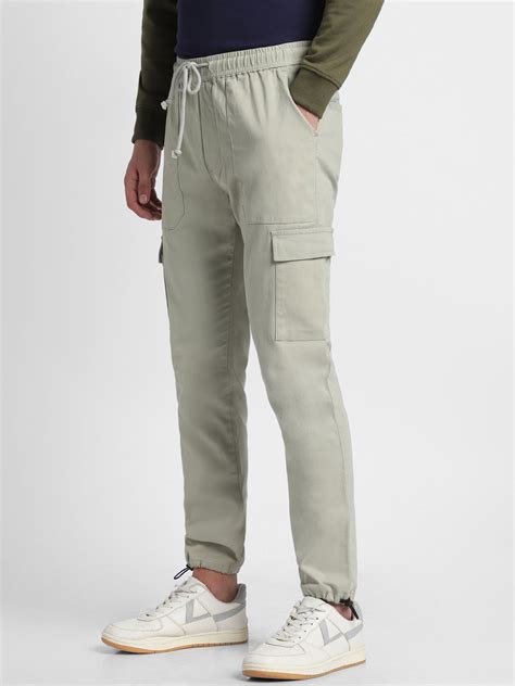 Buy Dennis Lingo Mens's Dusty Green Solid Cargo Jogger Online – DENNIS ...