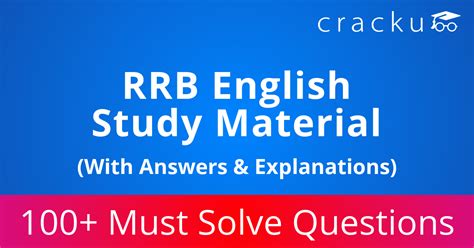 RRB English Questions With Answers | 100+ Railway English Questions