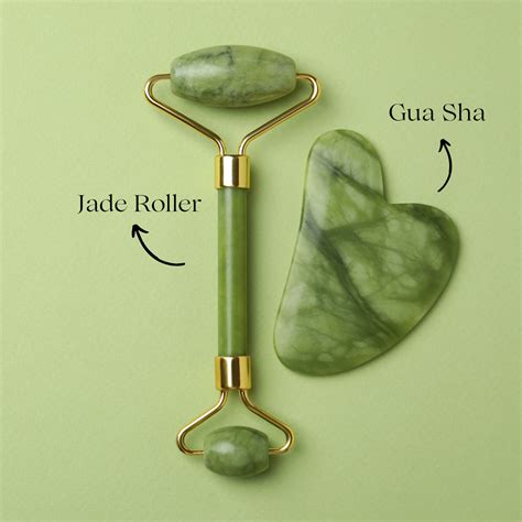 Jade Face Roller + Gua Sha – noodmood