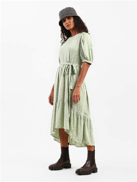 Women's Floral Print Round Neck Dress – Levis India Store