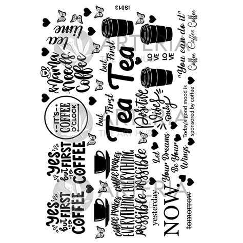 Insert Sheet- Tea and Coffee – Arteria - the art hub
