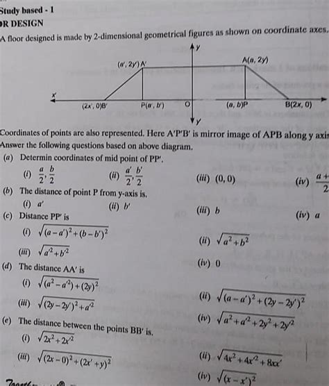 1) of floor designed is made by 2-dimensionalgeometrical figures as ...
