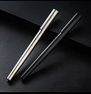 Levin 35 Matte Black And 35 Steel Forest Fountain Pen Fine Nib Classic ...