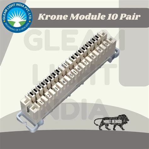 Telephone Accessories - Krone Module 10 Pair Manufacturer from New Delhi