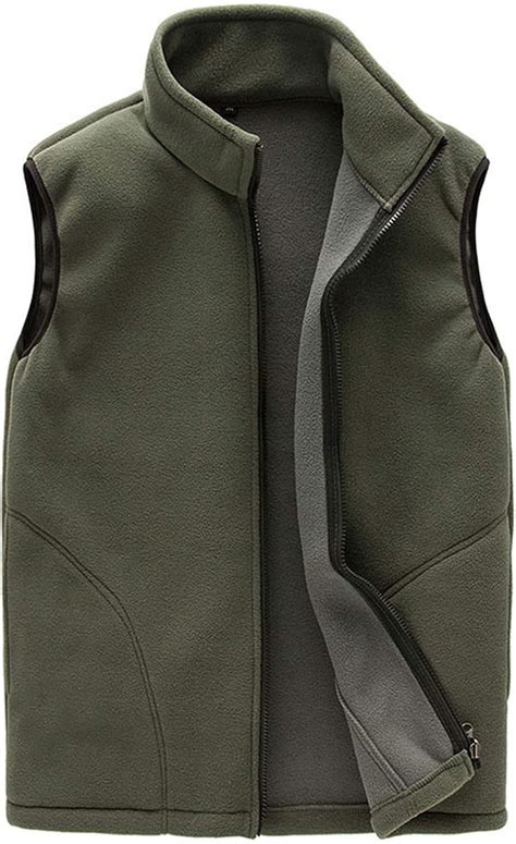 Men's Sleeveless Furry Vest with Mock Neck and India | Ubuy