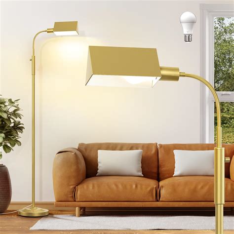 CNXIN Stepless Dimmable Floor Lamp, Modern Reading Floor Lamp with ...