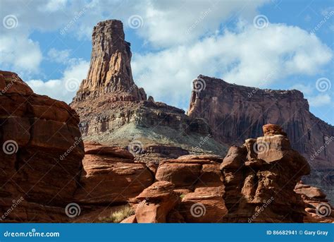 Red Rocks in Utah stock image. Image of river, rocky - 86682941