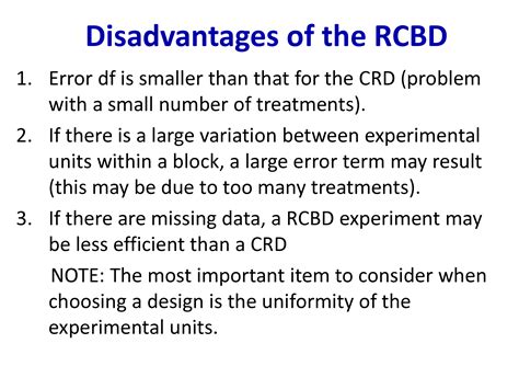 Advantages And Disadvantages Of Randomized Complete Block Design ...