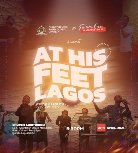 AT HIS FEET: An Evening of Worship, Prayers, and Word Study, ECWA ...