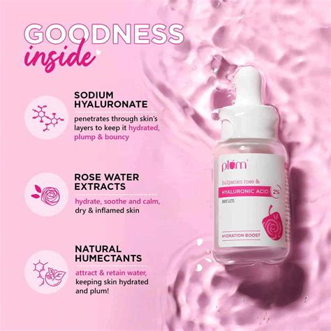 Buy PLUM 2% HYALURONIC ACID SERUM WITH BULGARIAN ROSE - 30 ML Online ...