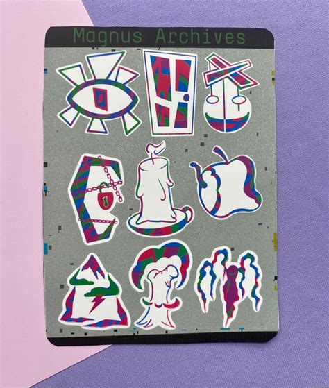 The Magnus Archives Fear Entity Inspired 2 Vinyl Sticker Set // Tma Art ...