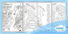 Tennis Stars Mindfulness Colouring Posters (teacher made)
