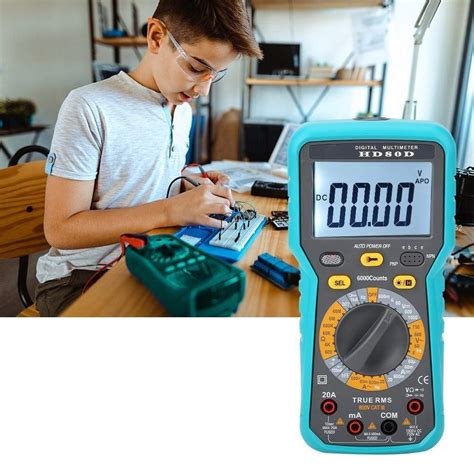 Buy SH-CHEN Digital Multimeter, HD80D 6000 Counts Volt Meter Manual ...