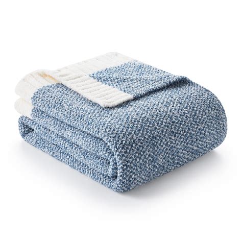 Amazon.com: Snuggle Sac Blue Throw Blankets for Couch, Reversible Super ...