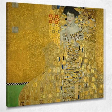 Portrait Of Adele Bloch Bauer Gustav Klimt ภาพพิมพ์บนผ้าใบแคนวาส