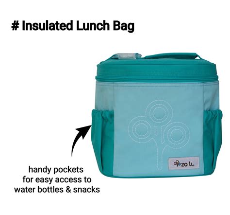 ZoLi NOM NOM Insulated Lunch Bag Mint 18M+