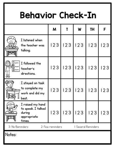 Get Started! Free Printable Daily Behavior Chart Templates - Printables ...