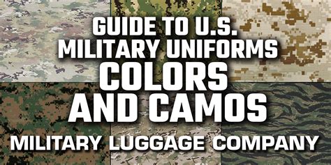 Guide to U.S. Military Uniforms Colors and Camos - Military Luggage