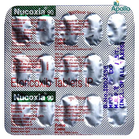 Nucoxia 90 Tablet 15's Price, Uses, Side Effects, Composition - Apollo ...