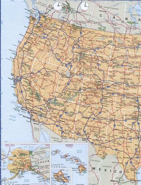 Western United States Map With Cities | Printable Map Of USA