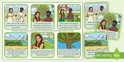 Adam and Eve Sequencing Cards