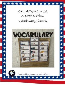 CKLA Domain 10 A New Nation Vocabulary Cards #$2TPTsalesrus | TPT