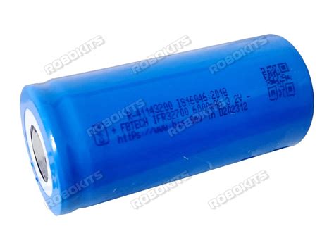 FBTECH IFR32700 LiFePO4 32650 Rechargeable Cell 3.2V 6000mAh with 3000 ...