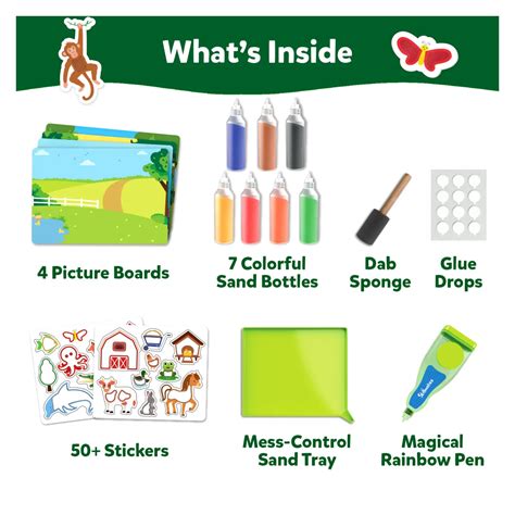Skillmatics Amazing Animals Sand-Tastic Art Kit | Ages 4-10, Controlled ...