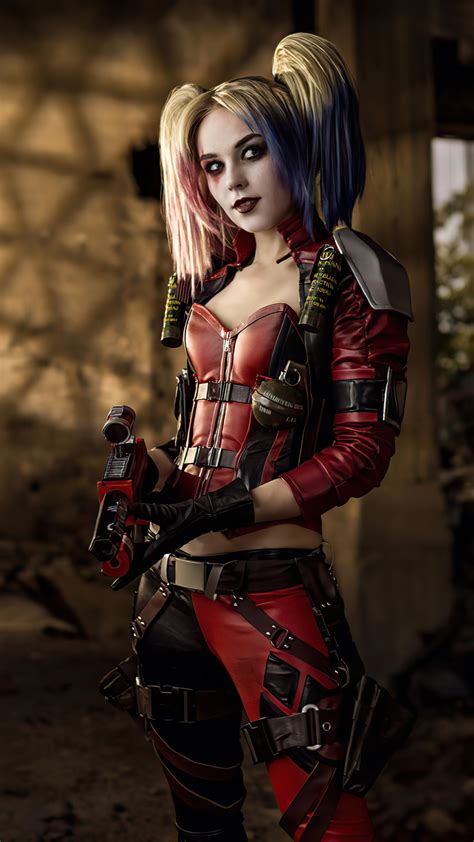 harley quinn, cosplay, superheroes, hd, 4k HD Phone Wallpaper | Rare ...