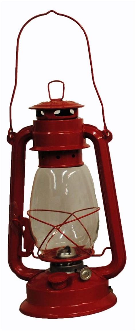 Red Hurricane Kerosene Oil Lantern Emergency Hanging Light Lamp 12 ...