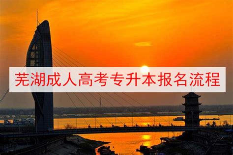 2023年芜湖市成人高考高起专/专升本招生简章官方报名入口最新指南|中专网